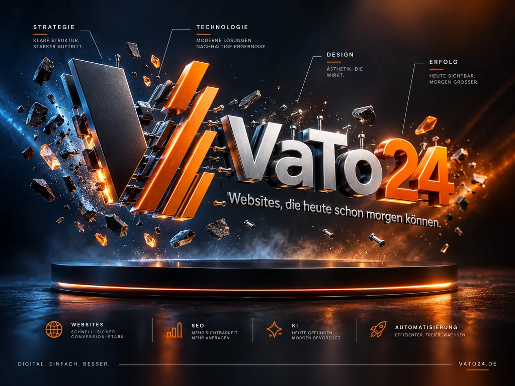 VaTo24 Markenillustration für Websites, SEO, KI und Automatisierung